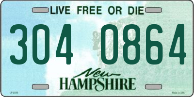 NH license plate 3040864