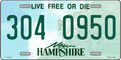 NH license plate 3040950