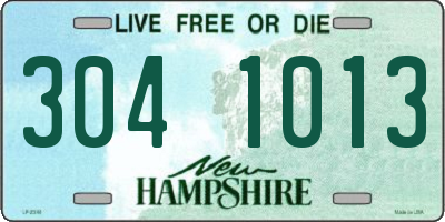 NH license plate 3041013