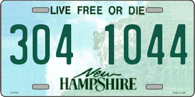 NH license plate 3041044