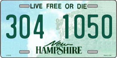 NH license plate 3041050