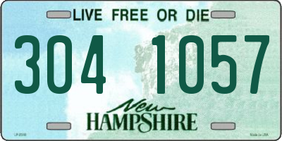 NH license plate 3041057
