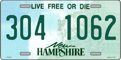 NH license plate 3041062