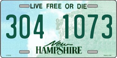 NH license plate 3041073