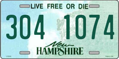 NH license plate 3041074