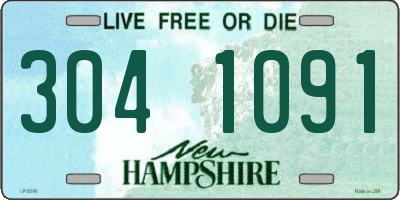 NH license plate 3041091