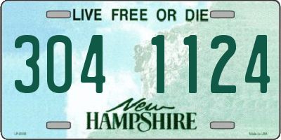 NH license plate 3041124