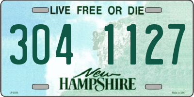 NH license plate 3041127