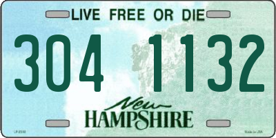 NH license plate 3041132