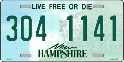 NH license plate 3041141