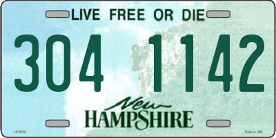 NH license plate 3041142