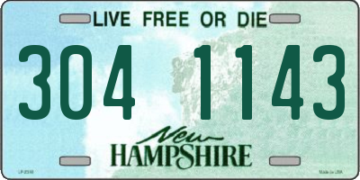 NH license plate 3041143