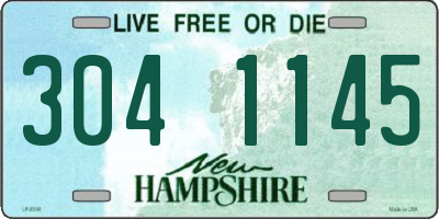 NH license plate 3041145