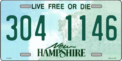NH license plate 3041146