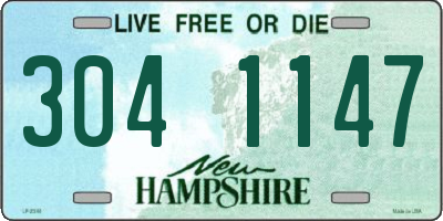 NH license plate 3041147
