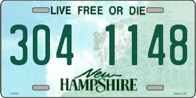 NH license plate 3041148