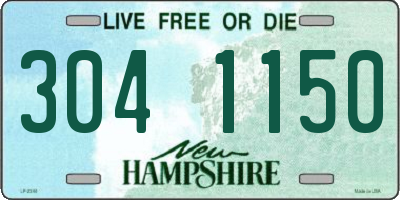 NH license plate 3041150