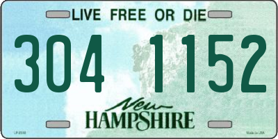 NH license plate 3041152