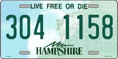 NH license plate 3041158