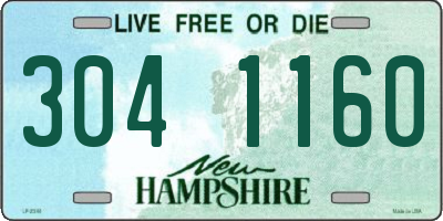 NH license plate 3041160