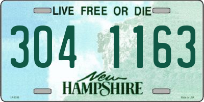 NH license plate 3041163