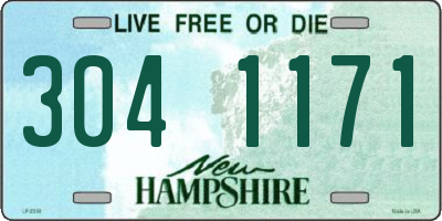 NH license plate 3041171