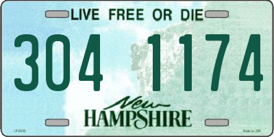 NH license plate 3041174