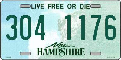 NH license plate 3041176