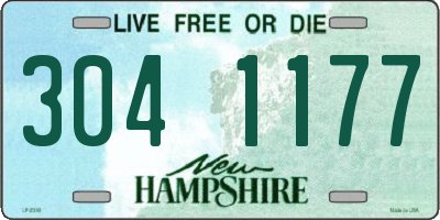 NH license plate 3041177