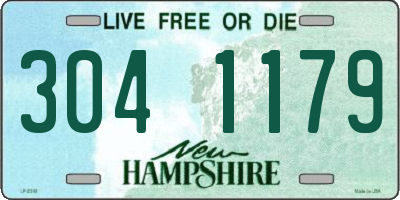 NH license plate 3041179