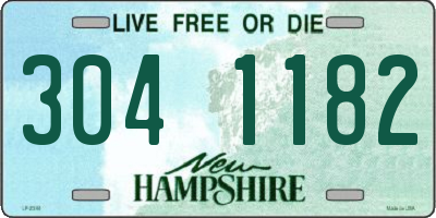 NH license plate 3041182