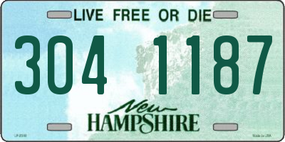 NH license plate 3041187