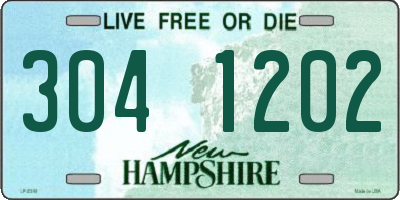 NH license plate 3041202