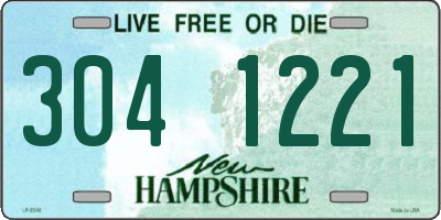 NH license plate 3041221