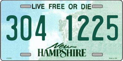 NH license plate 3041225
