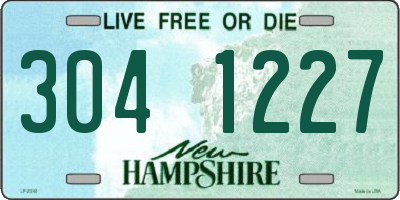 NH license plate 3041227