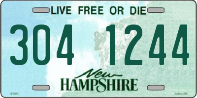 NH license plate 3041244