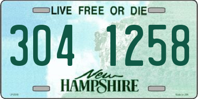 NH license plate 3041258