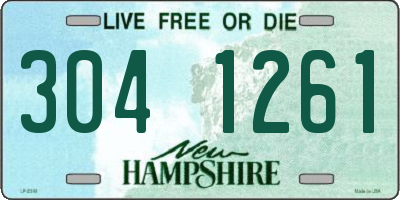 NH license plate 3041261