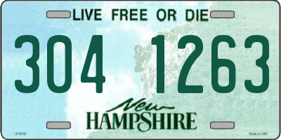 NH license plate 3041263