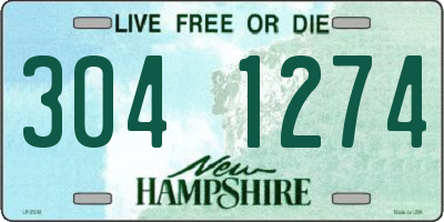 NH license plate 3041274