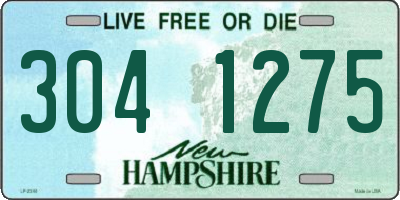 NH license plate 3041275