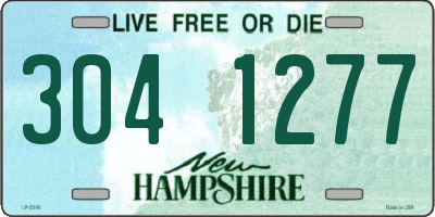 NH license plate 3041277