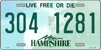 NH license plate 3041281