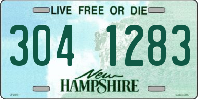 NH license plate 3041283