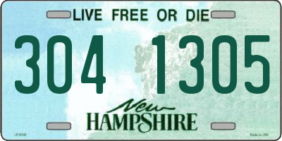 NH license plate 3041305