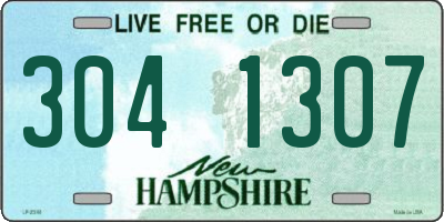 NH license plate 3041307