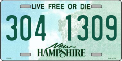 NH license plate 3041309