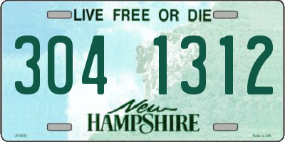 NH license plate 3041312