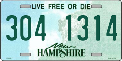 NH license plate 3041314